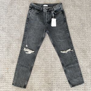 Anine Bing Brenda high rise tapered slim Jeans